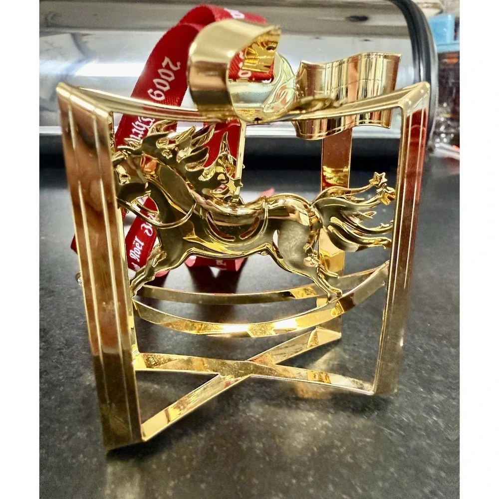 ●5001 George Jensen/2009 Christmas Ornament Rocking Horse